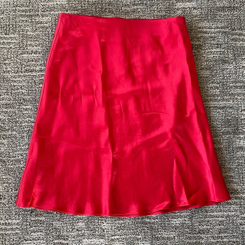 Aritzia Babaton Slip Mini Skirt Red Size 4